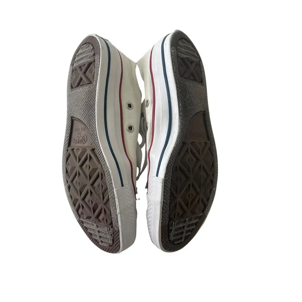 Converse Chuck Taylor All Star Low Top White Sneakers - Youth Size 7